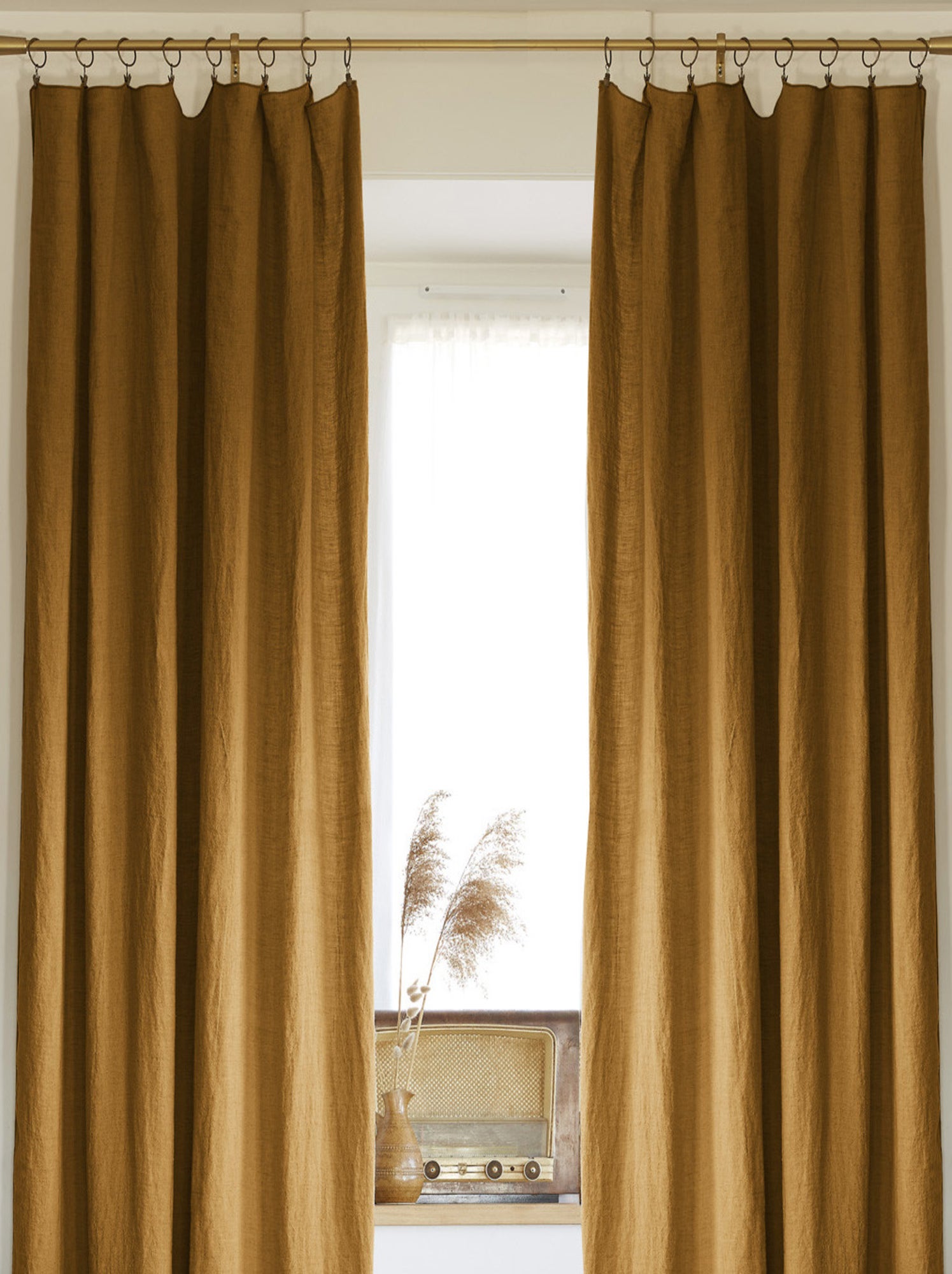 Duchess Rideaux Plissés Doublés Jacquard Rose Pâle Largeur 168 X 228 Cm