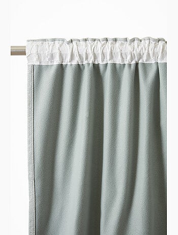 Lot de 2 Rideaux Blackout – Occultant Polaire – Galon Fronceur