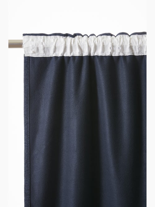 Lot de 2 Rideaux Blackout – Occultant Polaire – Galon Fronceur - Kiabi
