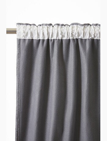 Lot de 2 Rideaux Blackout – Occultant Polaire – Galon Fronceur