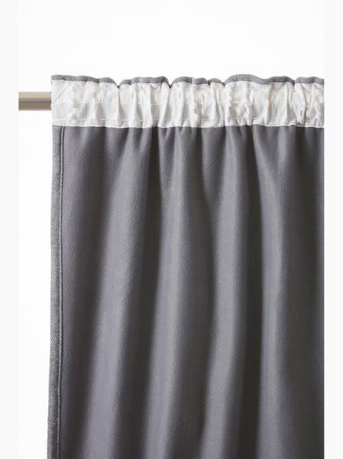 Lot de 2 Rideaux Blackout – Occultant Polaire – Galon Fronceur - Kiabi