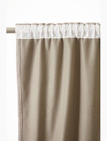Lot de 2 Rideaux Blackout – Occultant Polaire – Galon Fronceur