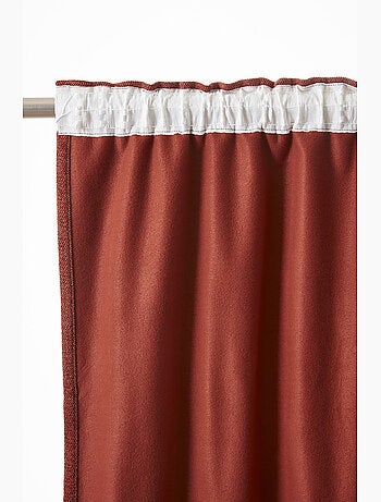 Lot de 2 Rideaux Blackout – Occultant Polaire – Galon Fronceur