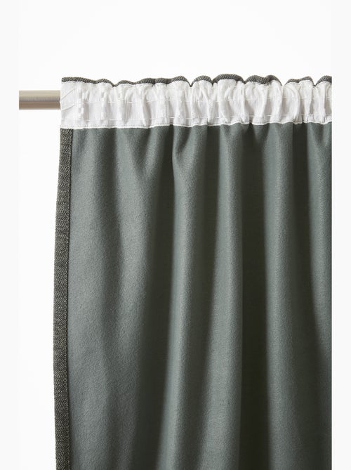 Lot de 2 Rideaux Blackout – Occultant Polaire – Galon Fronceur - Kiabi