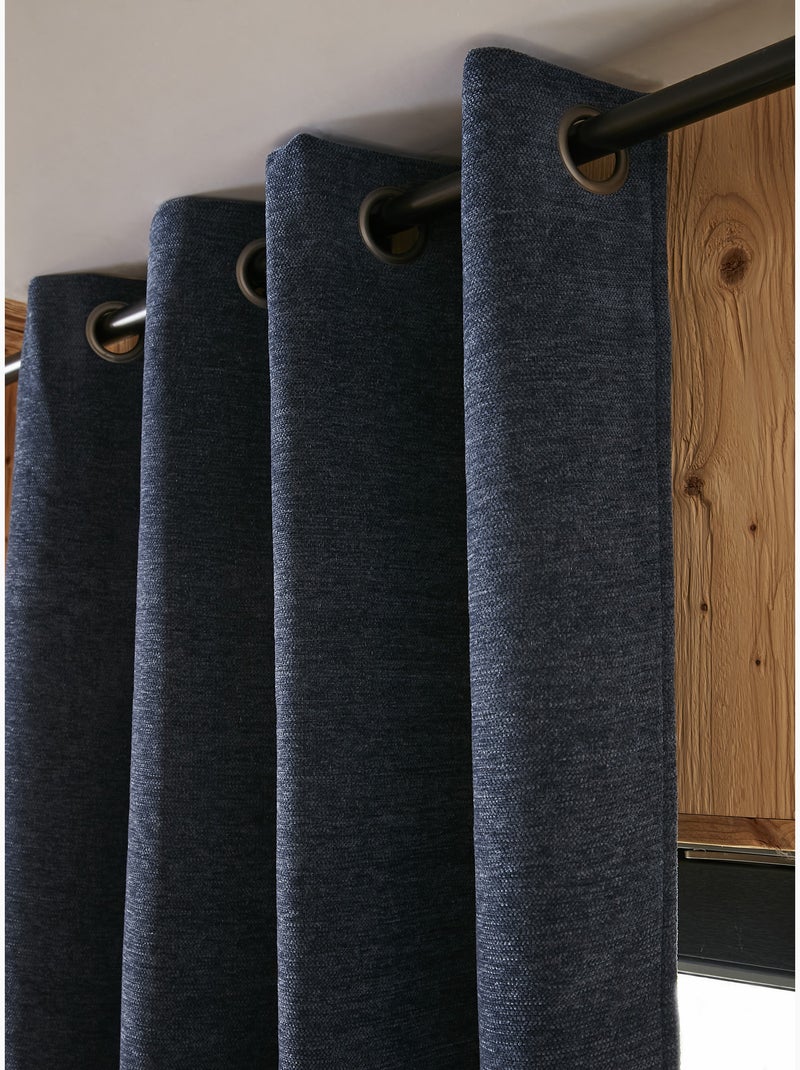Lot de 2 Rideaux – Blackout total & Thermique – Double polaire Bleu - Kiabi