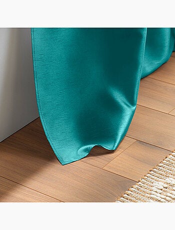 Lot de 2 rideaux effet soie Shana