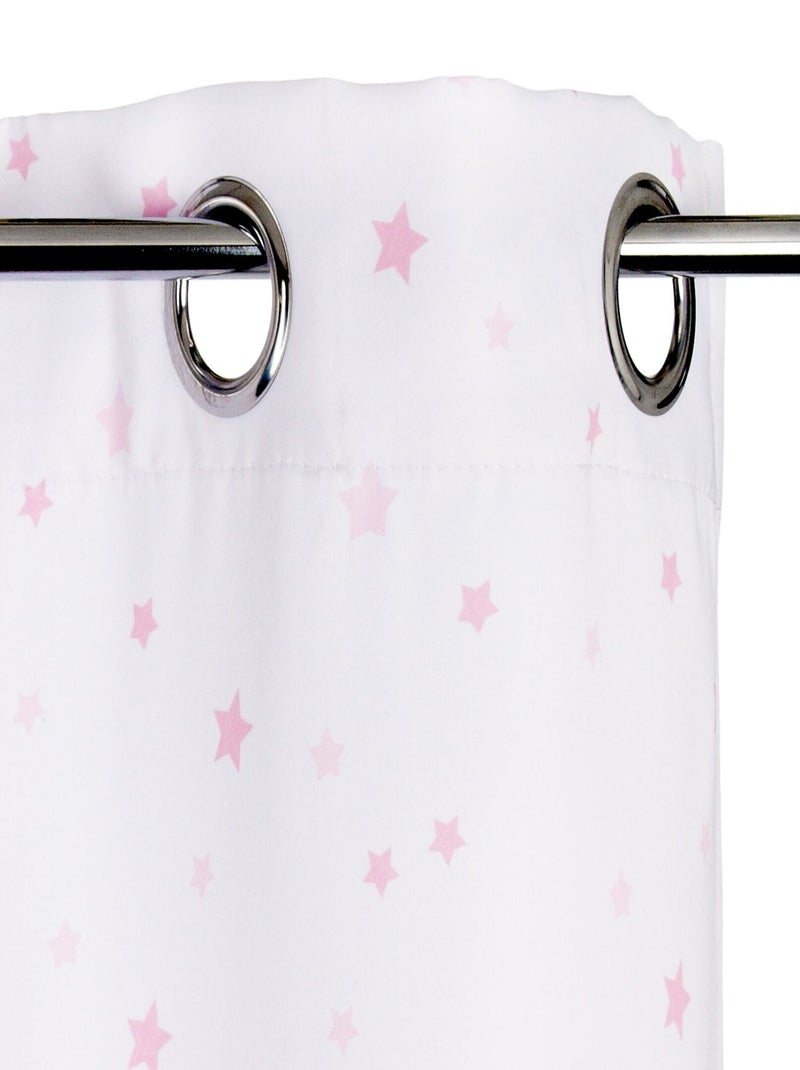 Lot de 2 rideaux enfant avec rubans PRINCESSE Rose - Kiabi