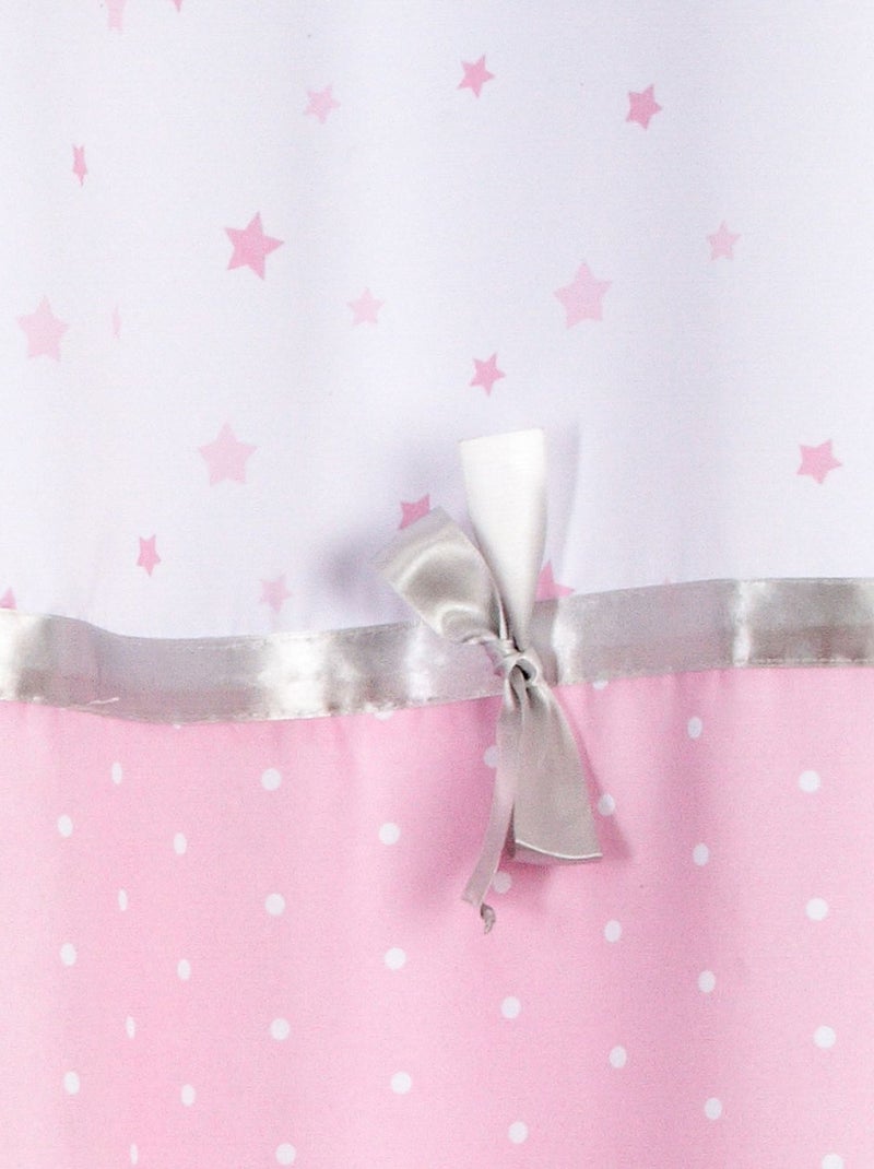 Lot de 2 rideaux enfant avec rubans PRINCESSE Rose - Kiabi