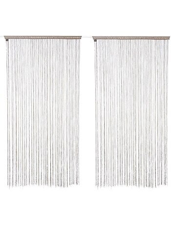 Lot de 2 rideaux fils décoratifs
