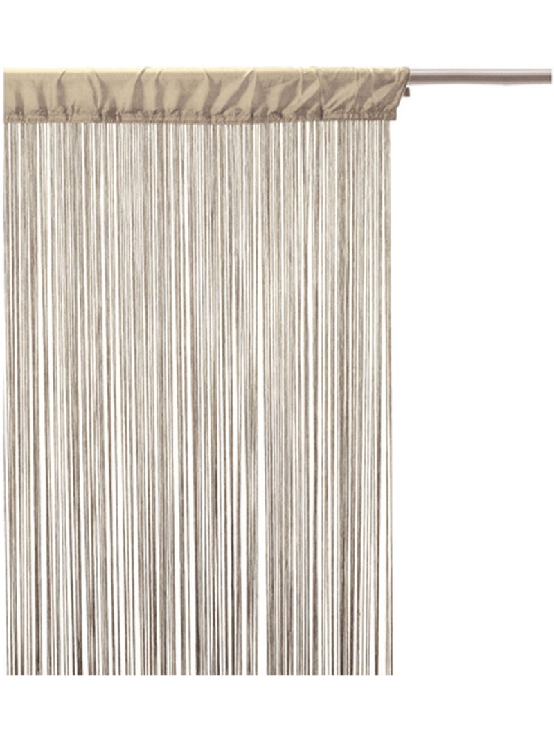Lot de 2 rideaux fils décoratifs Beige - Kiabi