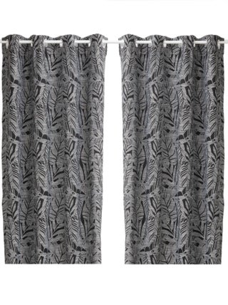 Lot de 2 Rideaux Folha au tissage jacquard