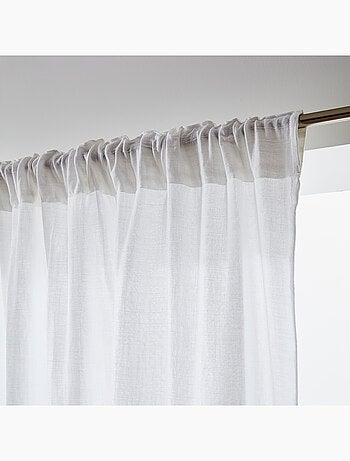 Lot de 2 Rideaux Galon Fronceur double Gaze de coton – Gaïa