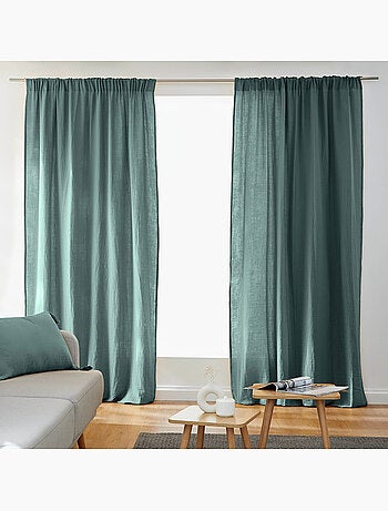 Lot de 2 Rideaux Galon Fronceur double Gaze de coton – Gaïa