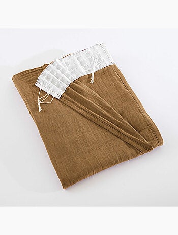 Lot de 2 Rideaux Galon Fronceur double Gaze de coton – Gaïa