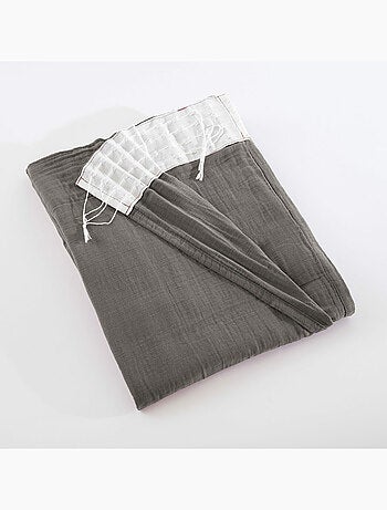 Lot de 2 Rideaux Galon Fronceur double Gaze de coton – Gaïa