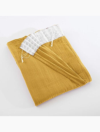 Lot de 2 Rideaux Galon Fronceur double Gaze de coton – Gaïa