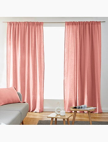 Lot de 2 Rideaux Galon Fronceur double Gaze de coton – Gaïa
