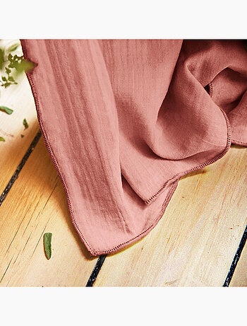 Lot de 2 Rideaux Galon Fronceur double Gaze de coton – Gaïa