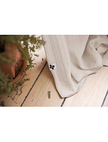 Lot de 2 rideaux gaze de coton