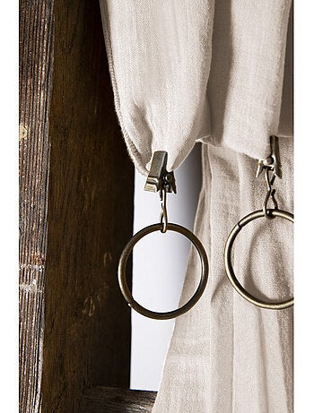 Lot de 2 rideaux gaze de coton