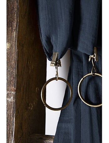 Lot de 2 rideaux gaze de coton