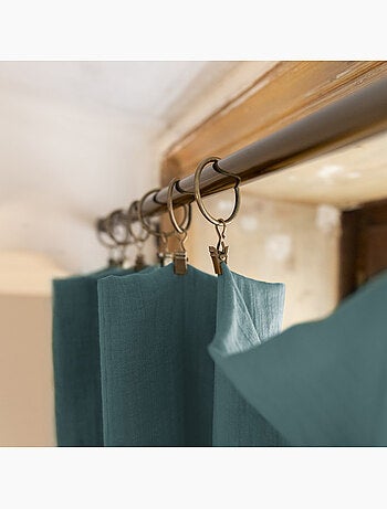 Lot de 2 rideaux gaze de coton