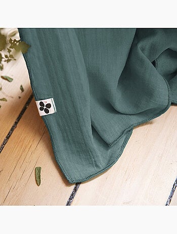 Lot de 2 rideaux gaze de coton