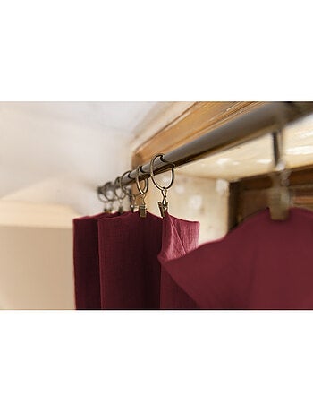 Lot de 2 rideaux gaze de coton