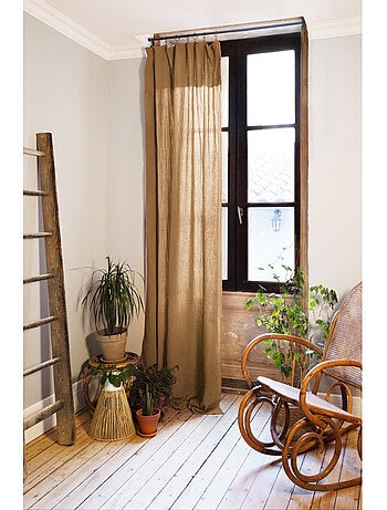 Lot de 2 rideaux gaze de coton