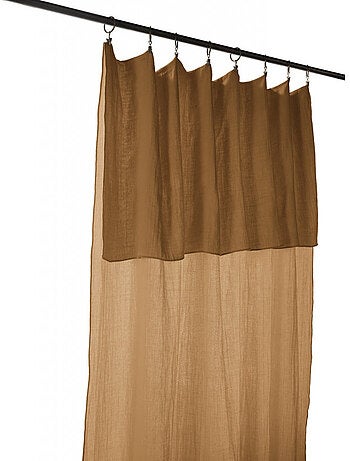 Lot de 2 rideaux gaze de coton