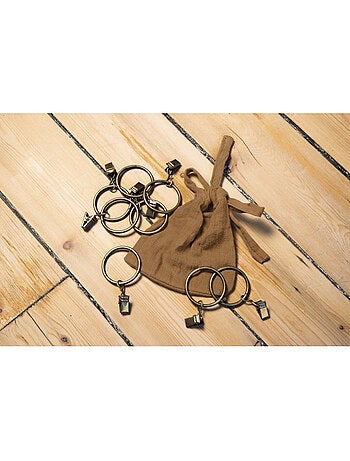 Lot de 2 rideaux gaze de coton