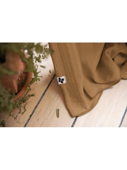 Lot de 2 rideaux gaze de coton - Kiabi Lot de 2 rideaux gaze de coton - Kiabi