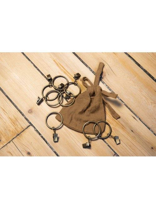 Lot de 2 rideaux gaze de coton - Kiabi Lot de 2 rideaux gaze de coton - Kiabi