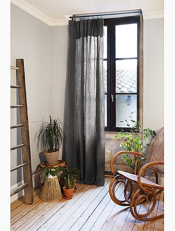 Lot de 2 rideaux gaze de coton
