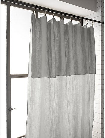 Lot de 2 rideaux gaze de coton