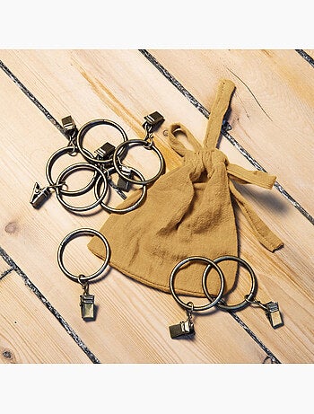 Lot de 2 rideaux gaze de coton