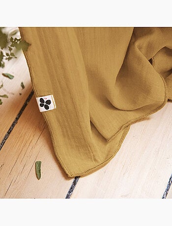 Lot de 2 rideaux gaze de coton