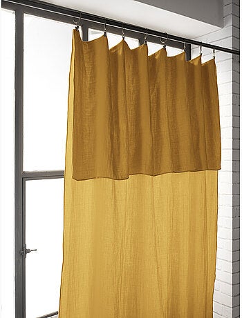 Lot de 2 rideaux gaze de coton