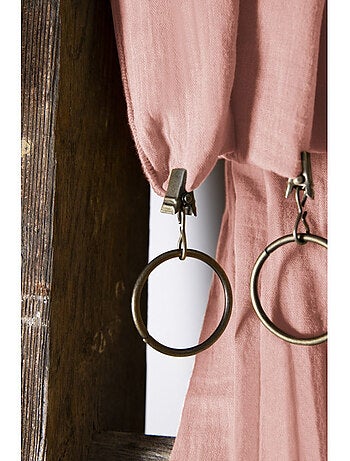 Lot de 2 rideaux gaze de coton