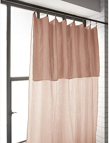 Lot de 2 rideaux gaze de coton