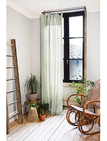 Lot de 2 rideaux gaze de coton