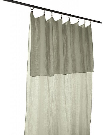 Lot de 2 rideaux gaze de coton