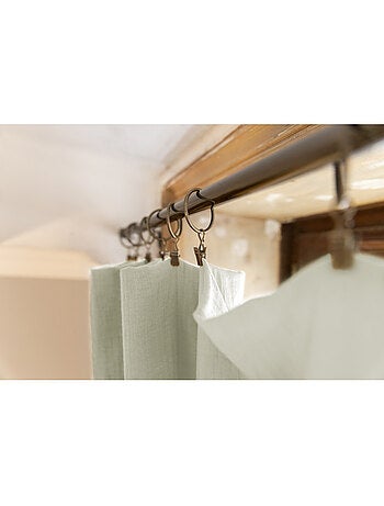 Lot de 2 rideaux gaze de coton