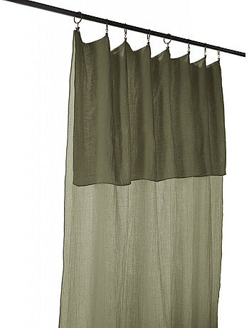 Lot de 2 rideaux gaze de coton