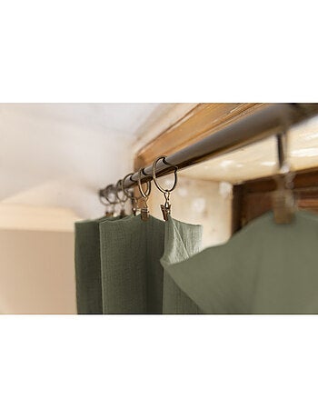 Lot de 2 rideaux gaze de coton