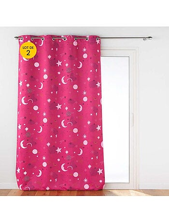 Lot de 2 Rideaux occultant - Phosphorescent - Moonlight