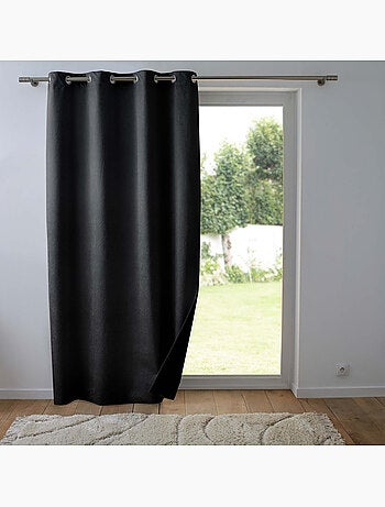 Lot de 2 Rideaux occultant velours relief