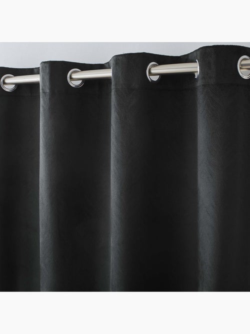 Lot de 2 Rideaux occultant velours relief - Kiabi