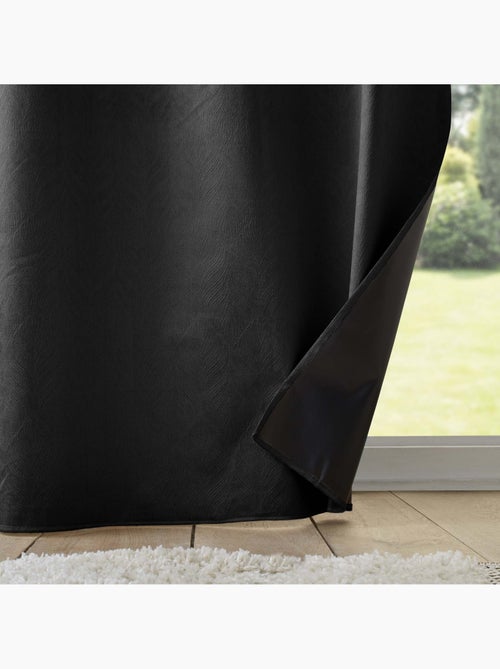 Lot de 2 Rideaux occultant velours relief - Kiabi