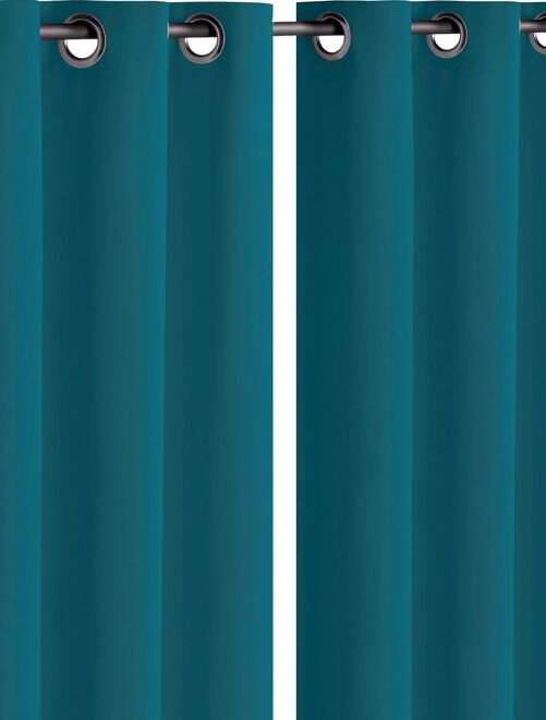 Douceur d'Intérieur Rideau de douche 180x200 Géomarbre bleu pas cher 